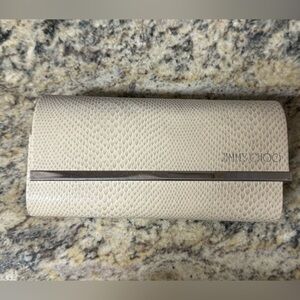 Jimmy Choo Sunglasses Hard Case or Clutch Snake Print with Magnetic Closure